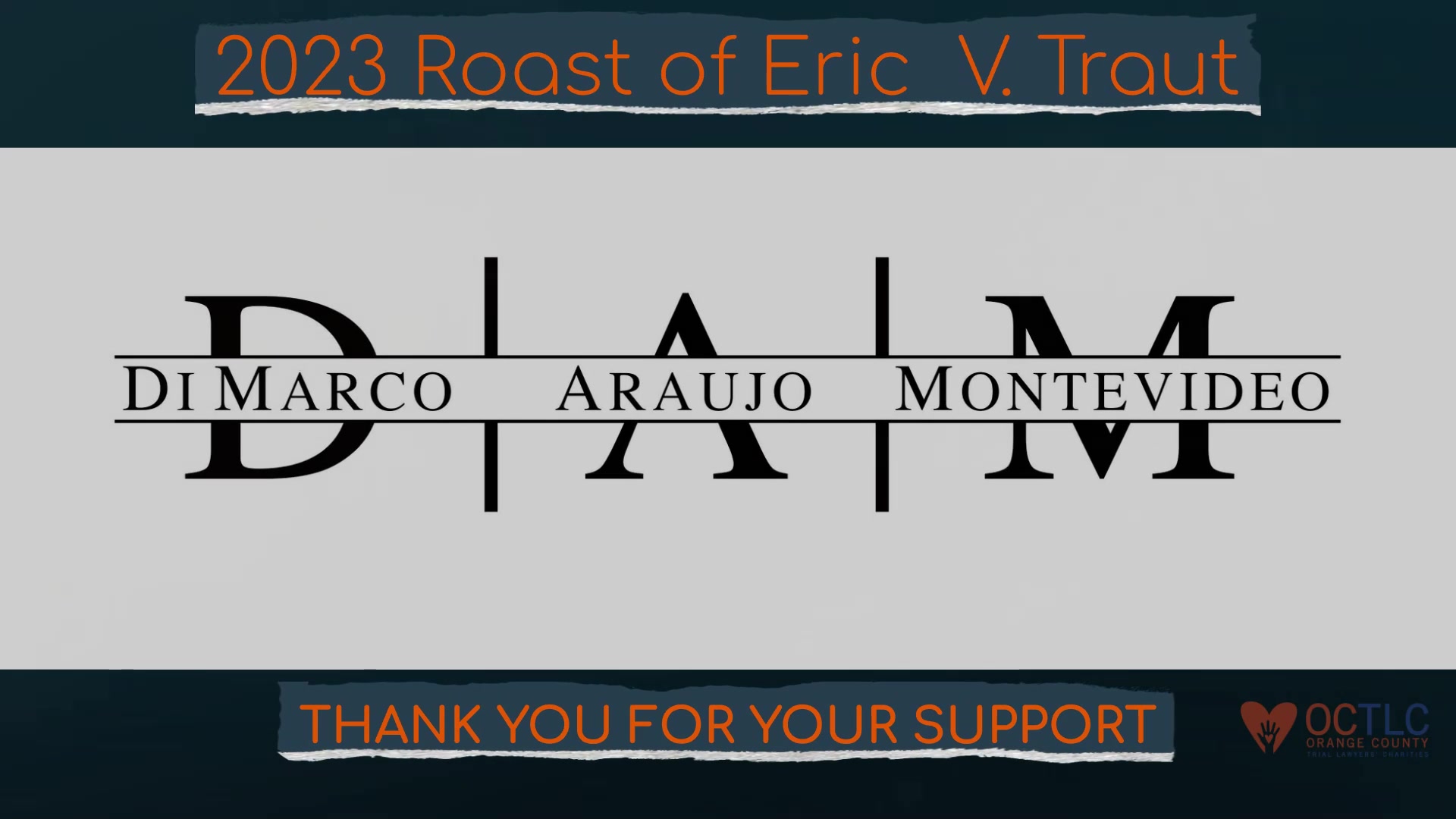 2023 OCTLC Roast of Eric Traut - DAM Cocktail Sponsor Video